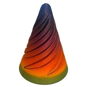 Pass Through Fidget Cone - 2-1/2" x 2" - Chromatic Glitter #3010-92